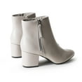 thumbnail image 5 of J. Adams Zuma Ankle Bootie – Closed Pointed Toe, Low Block Heel, Zip-Up Boot for Women – Stylish, Comfortable, Vegan, 5 of 5