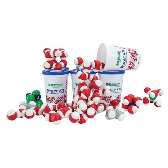 Carolina Magnetic Water Kit Class Set ā Interactive Model For Learning Molecular Interactions | Includes 6 Kits With Water, Ion, And Ethane Molecules