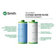 A.O. Smith 2-Stage System Carbon block Under sink Replacement Filter 2 -Pack