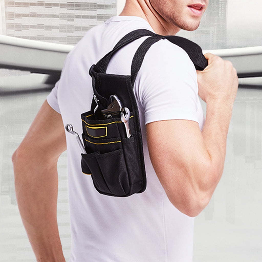 Yokua Convenient Canvas Tool Bag for Home Project 18Pocket Electrician Tool Belt