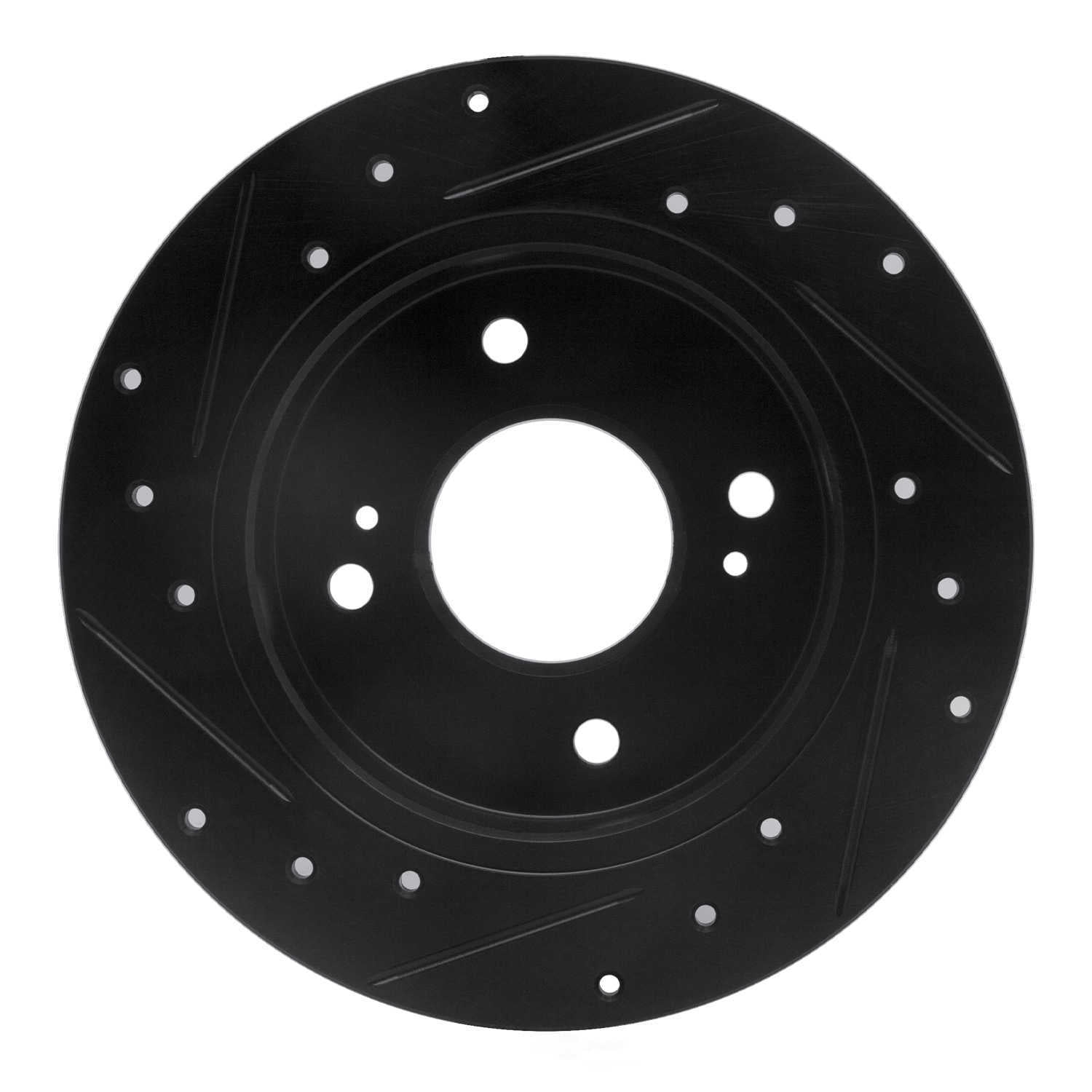 Dynamic Friction Company 633-67029R DFC Brake Rotor - Drilled And Slotted - Black
