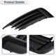 thumbnail image 5 of 1pc Cubierta de rejilla de luz antiniebla izquierda delantera para Audi A3 S3 2013-2017 No.8V5807681 ABS Negro, 5 of 7