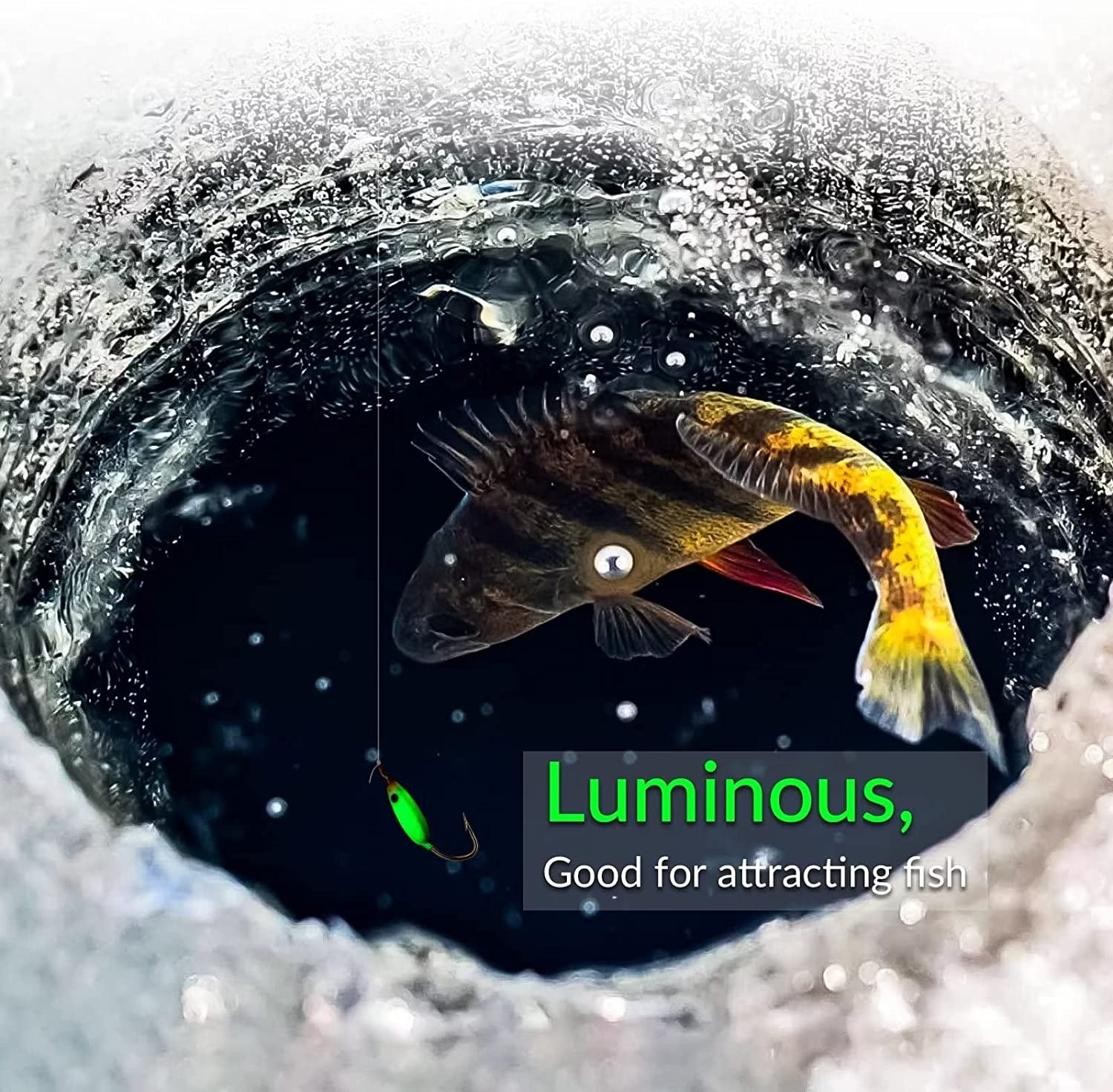 THKFISH Ice Fishing Lures Ice Fishing Jigs Ice Fishing Gear Hard Fishing Lures and Jigs Walleye Ice Fishing Kit Crappie Panfish Pike Jigs,40PCS