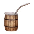 thumbnail image 2 of Foqnuq 304 Stainless Steel Beer Mug, Portable Mini Shot Glass, Small Drink Tumbler, Insulated Beer Cup with Straw, Ideal for Camping, BBQ, Outdoor Parties, and Travel, 2 of 6
