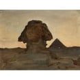 thumbnail image 3 of Jan Ciągliński 14x12 Black Modern Framed Museum Art Print Titled - Sphinx by the Moonlight. from the Journey to Egypt (1903), 3 of 5