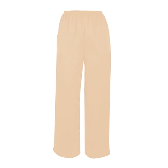 Pantalón George para Dama, con Pierna Amplia Beige Talla M