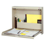 Datum Wallwrite Fold-up Desk, Non-Locking, 20"W x 3-3/8"D x 16-3/8"H, White