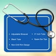 thumbnail image 2 of McKesson Stethoscope, Lightweight, Single Head, Diaphragm Only, Adjustable Binaurals, Black, 21 in, 1 Ct, 2 of 10