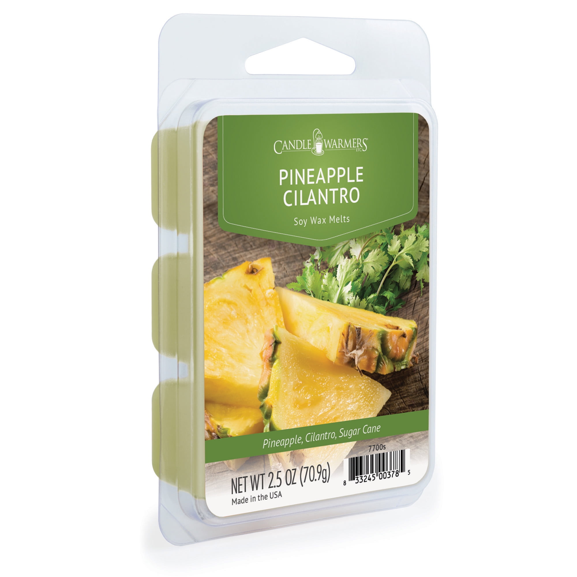 Candle Warmers Etc. 2.5 oz Classic Fragrance Wax Melt, Pineapple Cilantro