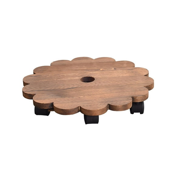 Soporte para plantas con rueda, rodillo de madera para plantas, rodillo Universal para Base de maceta