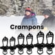 thumbnail image 4 of Muyoka Tacos de hielo para zapatos Tacos de nieve de hielo Empuñaduras Pinzas de hielo Tacos 11 Tacos Crampones Cubierta de zapatos Tacos de tracción para caminar Muyoka Hogar, 4 of 7