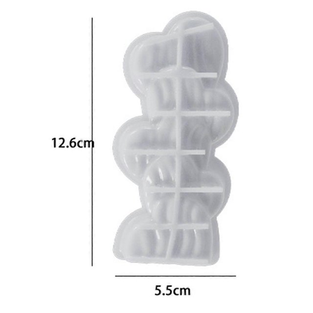 5PCS 3D Silicone Candle Mold DIY Aromatherapy Plaster Soap Mold Home Decor Handmade Candle Making
