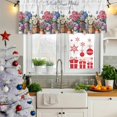 thumbnail image 6 of 2 Pack Valances for Windows, Spring Floral Window Valances for Living Room/Bedroom/Bathroom, Watercolor Flowers Botanical Light Filtering Kitchen Curtain Valance Window Treatment 42"W x18" L, 6 of 9