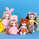 thumbnail image 3 of Juego de 6 piezas de muñeca BJD de 16CM, 13 articulaciones móviles, ojos 3D, maquillaje bonito a la moda, muñeca con caja de regalo, juguete para niña y niño, el mejor regalo para niños 03# oso de fresa Electrónica, 3 of 5