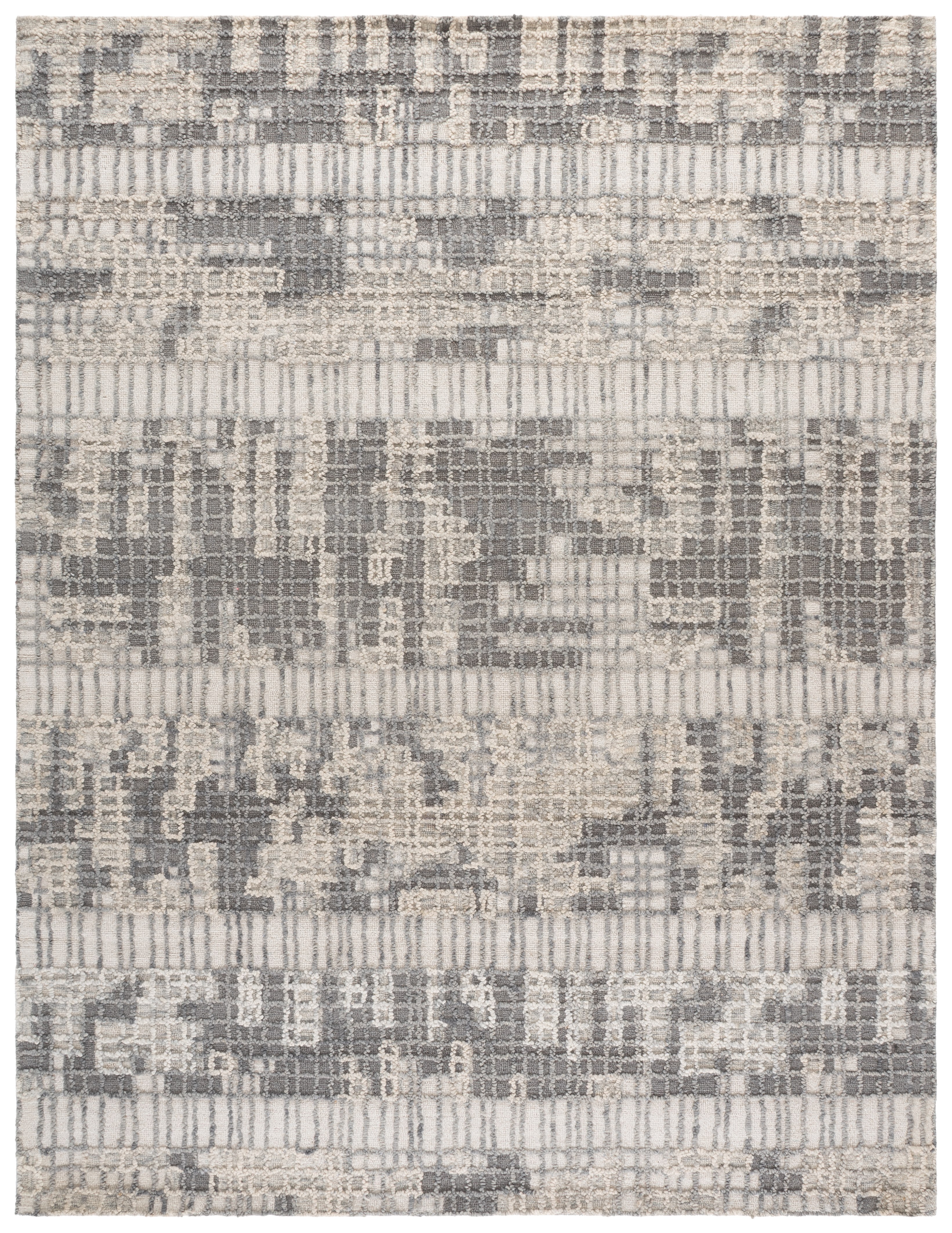 SAFAVIEH Abstract Alton Geometric Area Rug, Ivory/Dark Gray, 8' x 10'