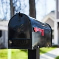 thumbnail image 4 of Gibraltar Mailboxes Elite Steel Large Residential Post Mount Mailbox, Black, 4 of 7