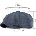 thumbnail image 2 of CoCopeaunts Beret Hat Denim Autumn Winter Hat Men Women Thick Flat Octagonal Newsboy Cap Male Female Artist Painter Berets, 2 of 8