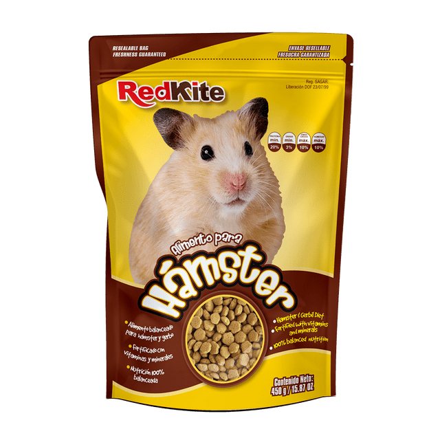Alimento para Hámster 450 G RedKite Alimento balanceado para hámster y gerbo