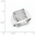 thumbnail image 3 of Sterling Silver Polished Textured Ring, 3 of 3