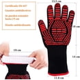 thumbnail image 2 of Guantes para horno o barbacoa resistentes al calor Elly Decor ELL-GUR-01, 2 of 6