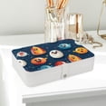 thumbnail image 6 of Bowling Jewelry Display Earring Holder Jewelry Box, PU Leather Organizer with Removable Compartment, Portable, 6 of 6