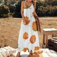 thumbnail image 2 of Autumn Harvest Maple Leaves Thanksgiving Sleeveless Dress Woman Fashion Long Dresses Women's Summer Suit Dress Summer 2025 Women, 2 of 7