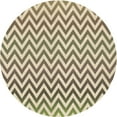 thumbnail image 1 of Ahgly Tapis Rond Lavable en Machine Intérieur Transitionnel Kaki Or, 7 Pieds Rond, 1 of 7