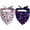 Paw and Fireworks, variant on 4th of July Dog Bandana Reversible 2 Pack Small, Red White and Blue Dog Paw Star Patriotic Dogs Bandanas Set Adjustable Triangle Holiday Scarves for Memorial Day Small Medium Boy Girl Dogs