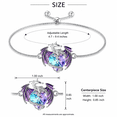 thumbnail image 3 of Dragon Bracelet with Heart Shaped Crystal Jewelry Gift for Women,Purple, 3 of 6