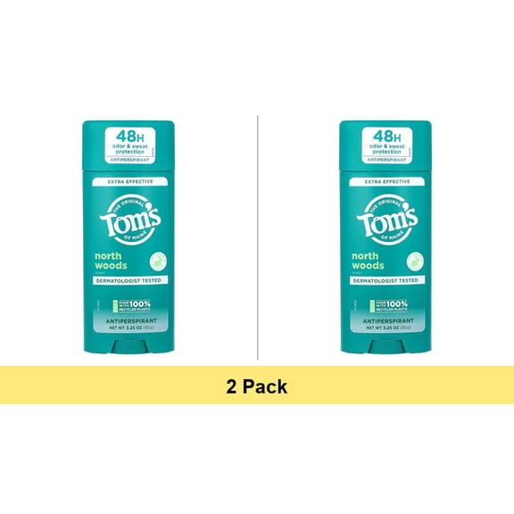 Tom's of Maine Extra Effective Antiperspirant North Woods 3.25 oz - 2 Pack