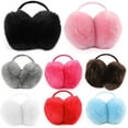 thumbnail image 2 of Women Girls Winter Adjustable Faux Fur Ear Muffs Ear Warmers, 2 of 6