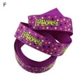 thumbnail image 2 of Eco-friendly Halloween Ribbon Wear Resistant DIY Fadeless Spiders Pattern Printed Ribbon for Party Style A One Size, 2 of 13