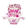 thumbnail image 2 of Elodie Popup Card Handmade Romantic Flower Heart Decorative for Holiday Wedding Her Mum, 2 of 8