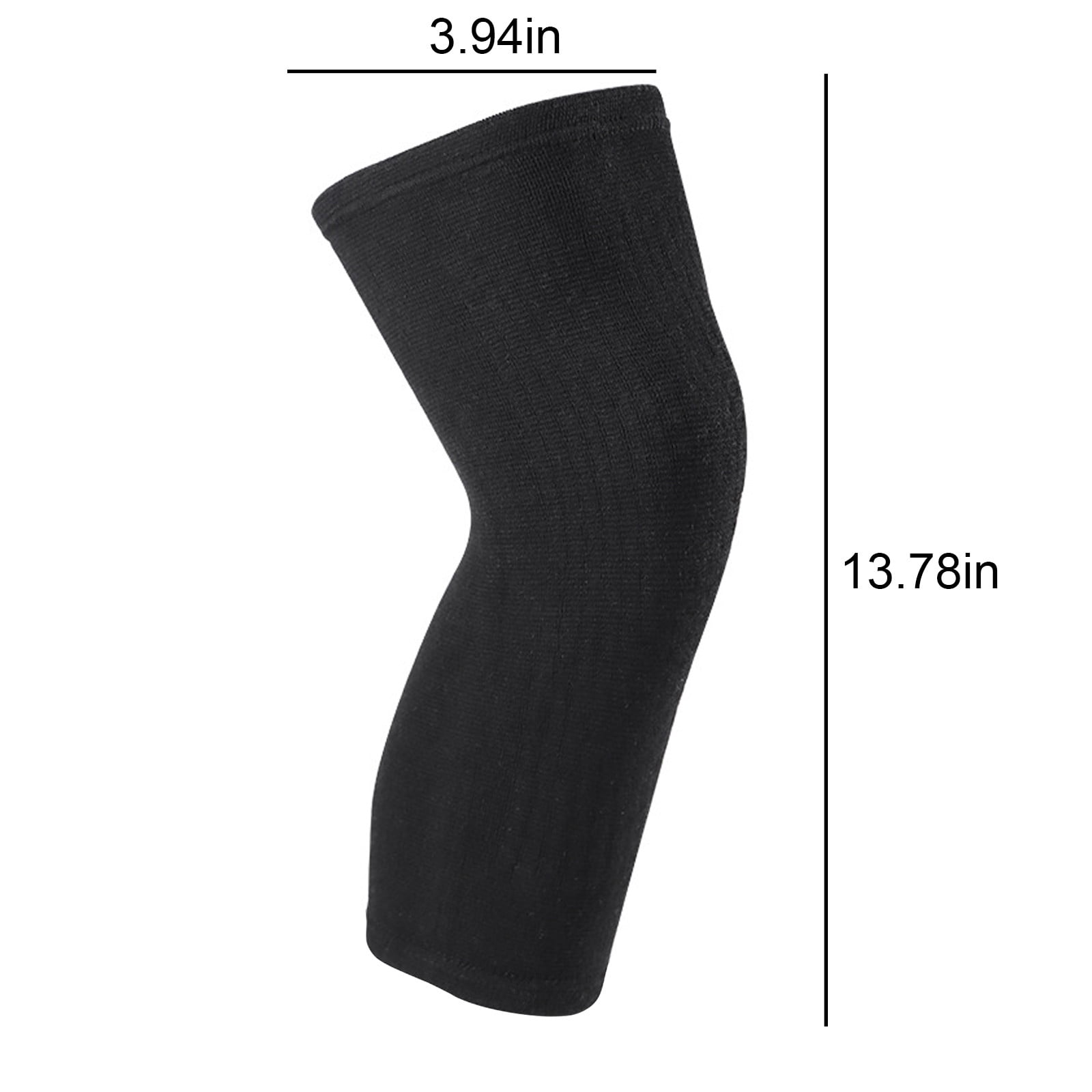 Idoravan Knee Brace for Men Women Winter Self-Heating Knee Protector Wormwood Hot Compress Cold Protection Knee Sleeve for Men/Women Black