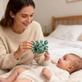 thumbnail image 3 of Soft Silicone Crab Teether Rattle, 2-in-1 Infant Chew Toy with Rattle for Teething Relief & Sensory Development, 3 of 10