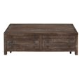thumbnail image 5 of Townsend Solid Wood Castered Coffee Table in Java, 5 of 5