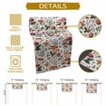 thumbnail image 5 of Fall Mushroom Cotton Linen Table Runner, Washable Table Runners for Kitchen, Dining Room, Holiday, Home Party Table Decor, 13x48 Inches, 5 of 9