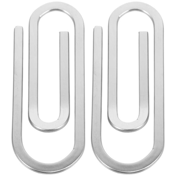 EeaseMX clips de acero inoxidable para billetes, para hombre y mujer, para billetera, con forma de clip de papel, para tarjetas de crédito