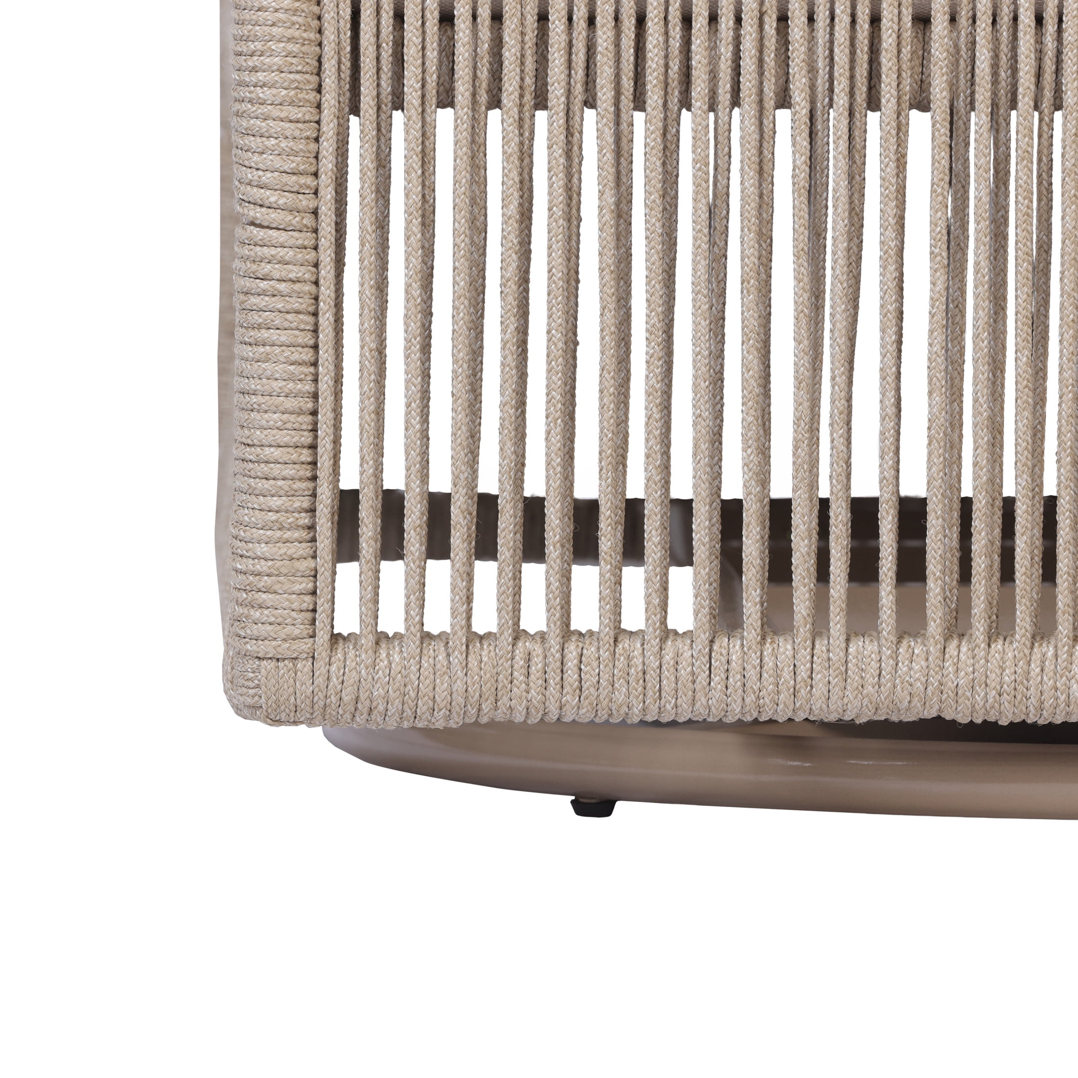 Christopher Knight Home Outdoor Swivel Patio Chair with 360° Rotating Base, Removable Beige Cushions, Sand