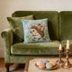 thumbnail image 5 of Uuiauoio One-sided Bunny Pillow Covers 18x18 Inch, Rabbit Pillows Covers, Floral Butterfly Throw Pillow Cover for Living Room Home Sofa Bedroom Decor, for Women Mom Friend, 5 of 6