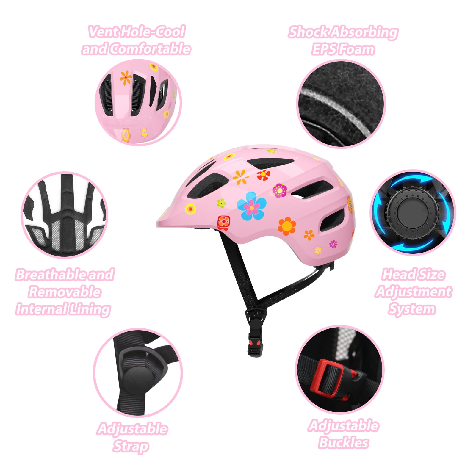 KORIMEFA Kids Bike Helmet Toddler Bicycles Helmets, Multi-Sport Protective Gear Set for 8-14 Years Boys Girls with Knee Elbow Pads Wrist Guards for Cycling,Skateboarding,Skating Scooter