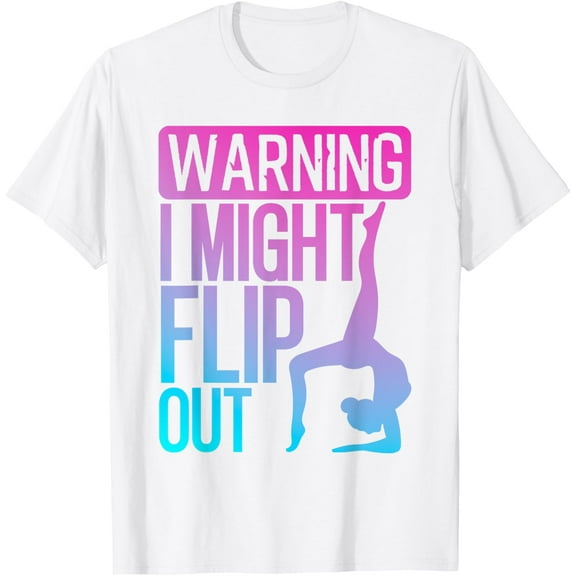 Cute Gymnastics Art For Girls Kids Women Tumbling Gymnast T-ShirtMen's and women's pure cotton short-sleeved shirts