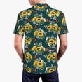 thumbnail image 5 of Rocae Sunflowers for Men's Short Sleeve Polo Shirt, Quick Drying Performance Moisture Wicking Sports Men's Golf Shirt X-Large, 5 of 9