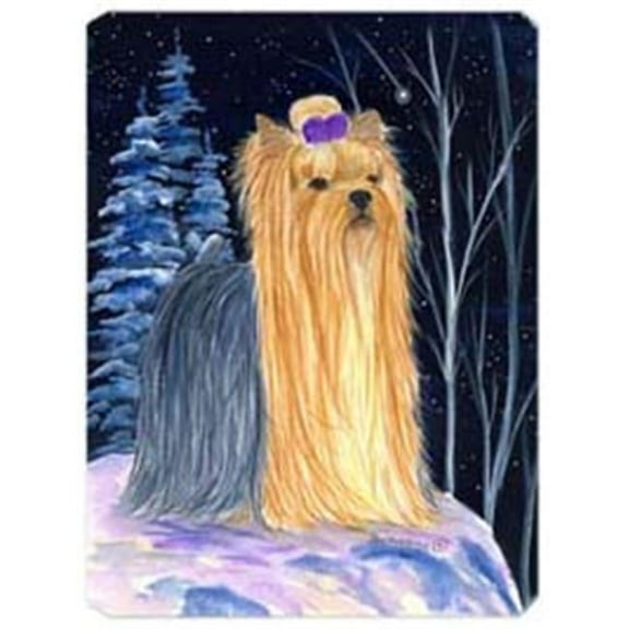 Starry Night Yorkie Mouse Pad