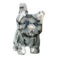 thumbnail image 2 of Electronic Stuffed Animal with Make Sound Interaction Toy Animated Animal Pet Figurine Electronic Interactive Plush Cat for Birthday Gift, 2 of 8