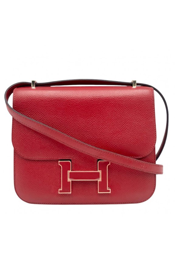 Pre-Owned Hermes Constance Mini Shoulder Bag for Women, Pouch, Bag, Crossbody Leather, HERMES X...