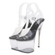 thumbnail image 1 of High Heels Women 1 Pair Transparent Super Heels Lady Sandles For Special Occasions In Black Featuring Comfortable To Wear, 1 of 3