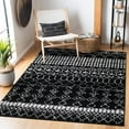 thumbnail image 3 of SAFAVIEH Tulum Coriander Moroccan Geometric Area Rug, 5' x 5' Square, Black/Ivory, 3 of 8
