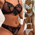 thumbnail image 3 of Cómoda lencería sexy negra mujer encaje cuerpo lencería negro L TUNC Sencillez, 3 of 4