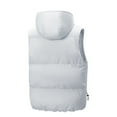 thumbnail image 5 of XUNKUSGA Mens Winter Puffer Vest Solid Color Sleeveless Zip Up Jackets for Men Lightweight Quilted Gilet with Zip Pockets Loose Casual Warm Windproof Vest for Men M-3XL Gray, 5 of 5